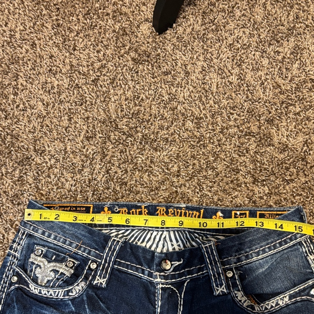 Rock Revival Dark Blue Boot Cut Jeans - Picture 11 of 12
